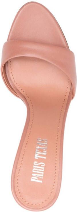 Paris Texas Lidia 105mm leather mules Pink