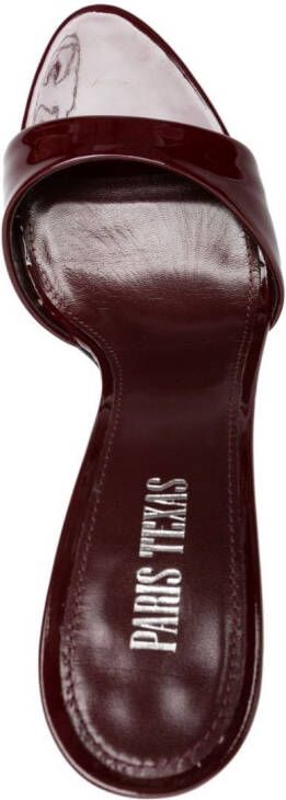Paris Texas Lidia 105mm patent-leather mules Red