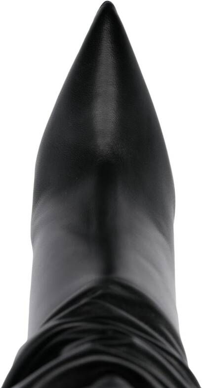 Paris Texas Lidia 105mm slouchy boots Black