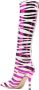 Paris Texas Mama zebra-print 105mm boots Pink - Thumbnail 3