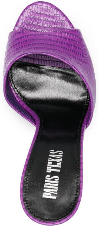 Paris Texas Olivia 120mm open-toe mules Purple