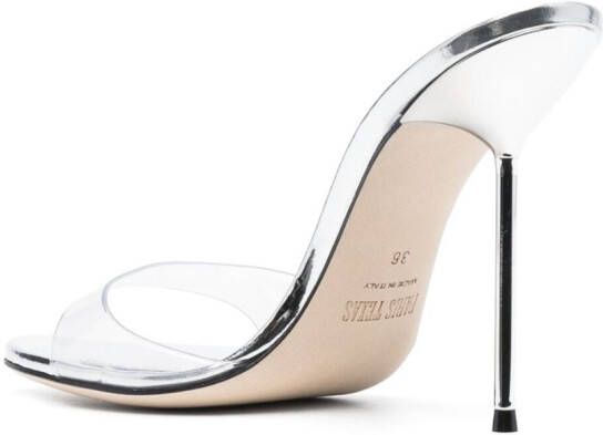 Paris Texas 115mm open-toe sandals Silver