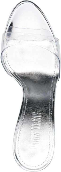 Paris Texas 115mm open-toe sandals Silver