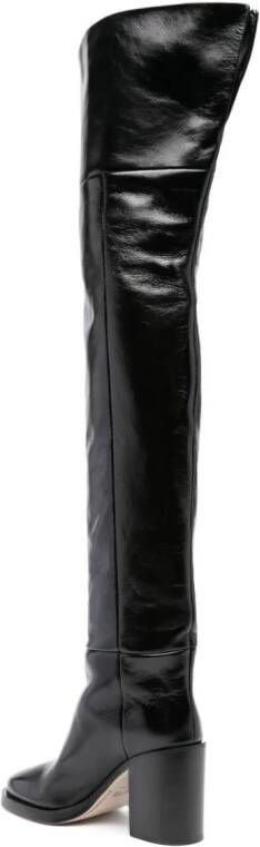 Paris Texas Ophelia 95mm leather boots Black