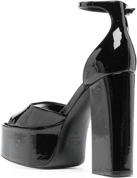 Paris Texas patent leather sandals Black