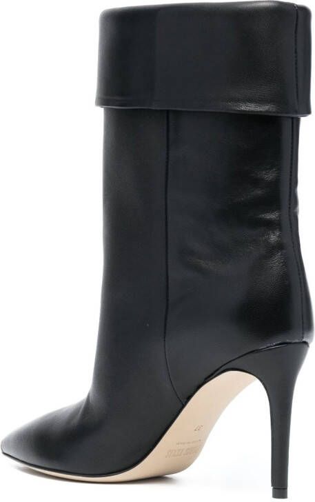 Paris Texas pointed-toe 90mm leather boots Black