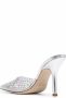 Paris Texas pointed-toe crystal-studded pumps Silver - Thumbnail 3