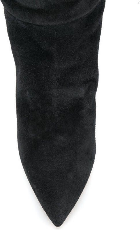 Paris Texas pointed toe knee-high boots Black