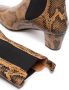 Paris Texas python-print 50mm ankle boots Brown - Thumbnail 2