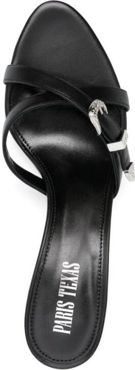 Paris Texas Regina 55mm leather mules Black