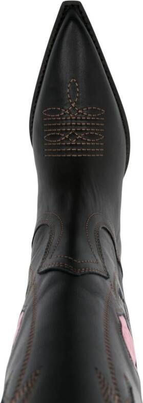 Paris Texas Rosalia 60mm leather boots Black