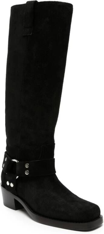 Paris Texas Roxy 45mm suede boots Black