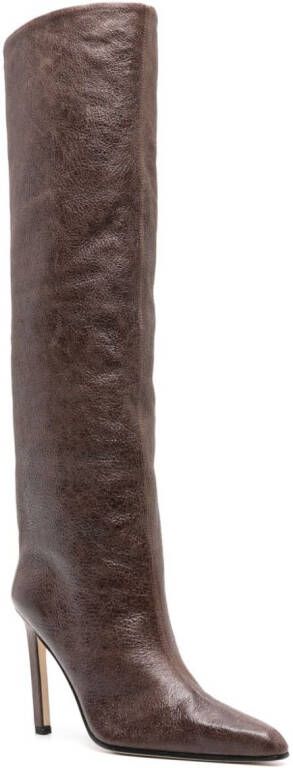 Paris Texas shaded leather knee-high boots Brown
