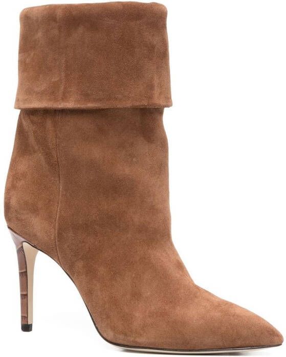 Paris Texas slouched 90mm ankle boots Brown