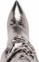 Paris Texas slouchy-design 105mm leather boots Silver - Thumbnail 4