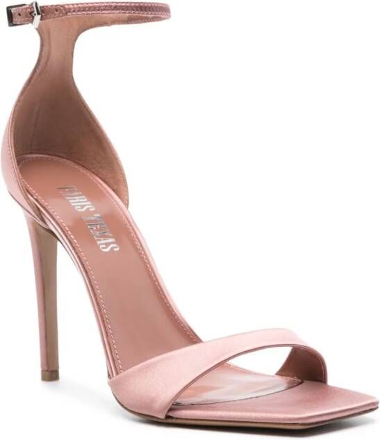 Paris Texas Stiletto 105mm satin sandals Pink