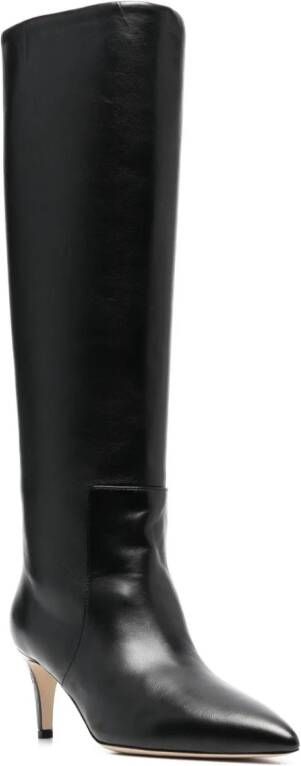 Paris Texas Stiletto 60mm leather boots Black