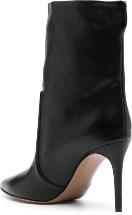 Paris Texas Stilleto 85mm leather ankle boots Black