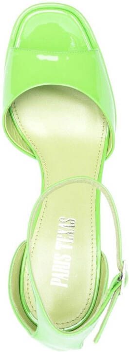 Paris Texas Tatiana 105mm platform sandals Green