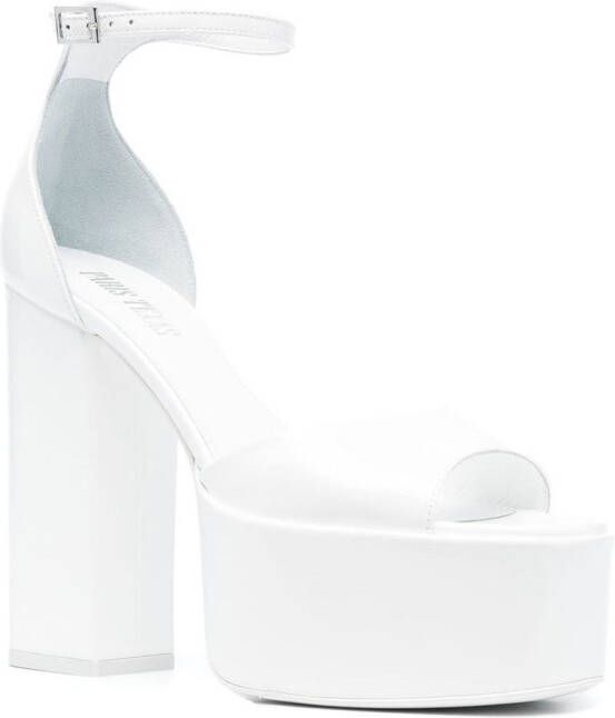 Paris Texas Tatiana 110mm platform sandals White