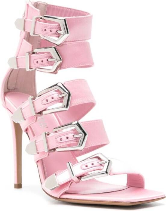 Paris Texas Ursula 105mm satin sandals Pink