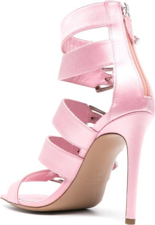 Paris Texas Ursula 105mm satin sandals Pink