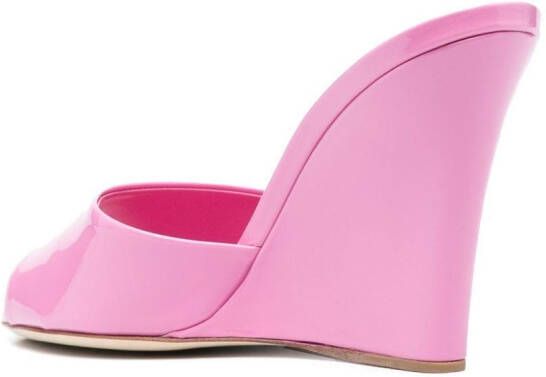 Paris Texas Wanda 110mm wedge sandals Pink