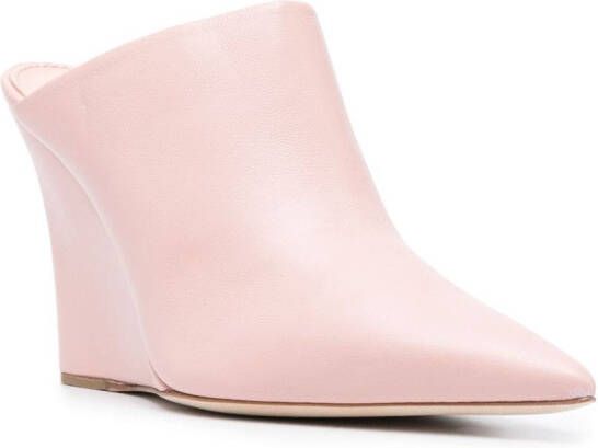 Paris Texas Wanda pointed toe 100mm mules Pink