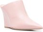 Paris Texas Wanda pointed toe 100mm mules Pink - Thumbnail 2