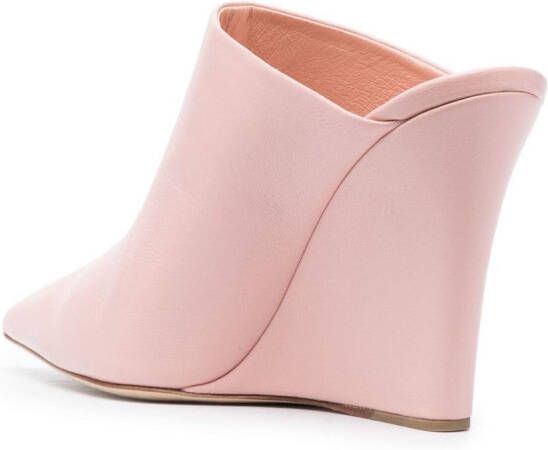 Paris Texas Wanda pointed toe 100mm mules Pink