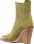 Paris Texas Western-style 100mm suede boots Green - Thumbnail 3