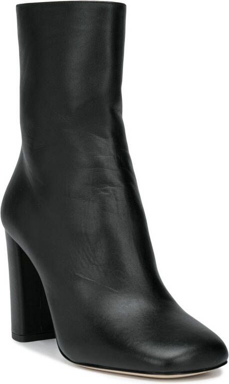 Paris Texas zip-up calf-length boots Black