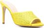 P.A.R.O.S.H. 105mm crystal-embellished mules Yellow - Thumbnail 2
