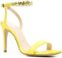 P.A.R.O.S.H. 110mm crystal-strap sandals Yellow - Thumbnail 2