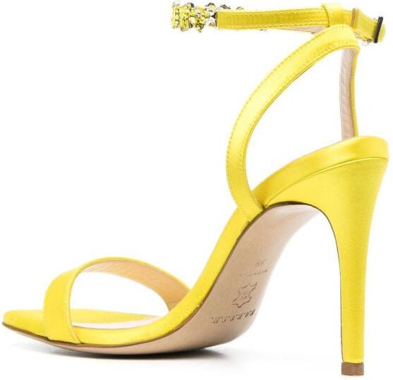 P.A.R.O.S.H. 110mm crystal-strap sandals Yellow