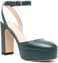 P.A.R.O.S.H. 115mm heeled leather pumps Green - Thumbnail 2