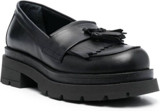 P.A.R.O.S.H. 45mm tassel-detail leather loafers Black