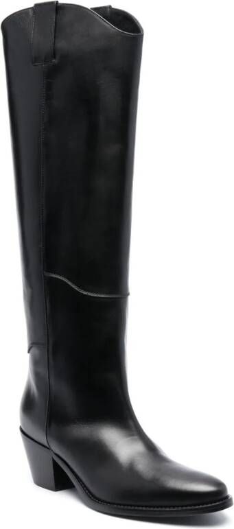 P.A.R.O.S.H. 65mm knee-high leather boots Black