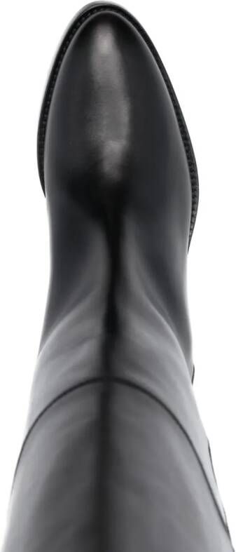P.A.R.O.S.H. 65mm knee-high leather boots Black