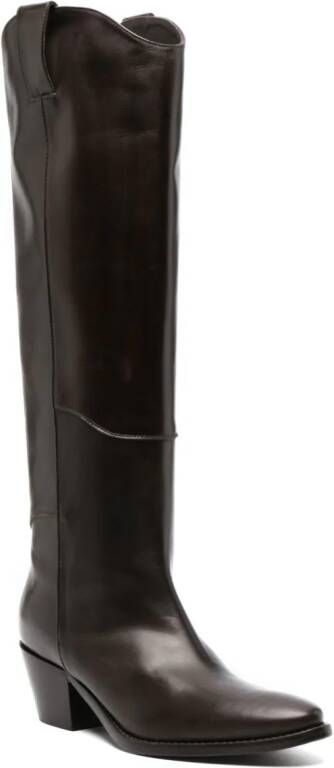 P.A.R.O.S.H. 65mm knee-high leather boots Brown