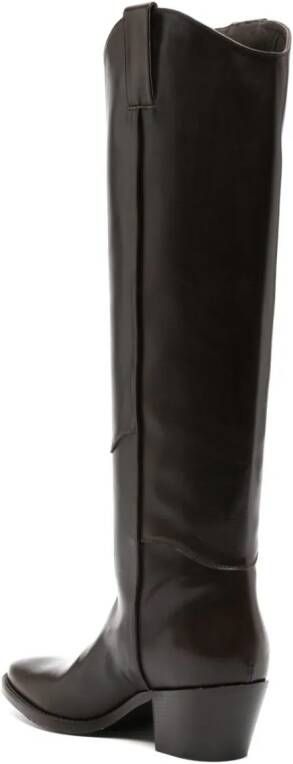 P.A.R.O.S.H. 65mm knee-high leather boots Brown