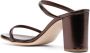 P.A.R.O.S.H. 80mm metallic-effect leather sandals Brown - Thumbnail 3