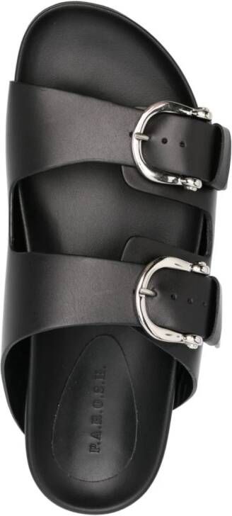 P.A.R.O.S.H. buckled leather sandals Black