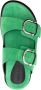 P.A.R.O.S.H. double-buckle suede slides Green - Thumbnail 4