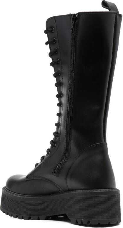 P.A.R.O.S.H. lace-up leather boots Black