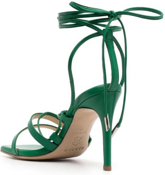 P.A.R.O.S.H. leather ankle-tie sandals Green