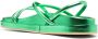 P.A.R.O.S.H. metallic-finish leather sandals Green - Thumbnail 3