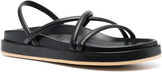 P.A.R.O.S.H. slingback leather sandals Black