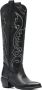 P.A.R.O.S.H. Western 60mm leather knee-high boots Black - Thumbnail 2