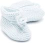 Patachou crochet-knit knot-detail crib shoes Blue - Thumbnail 2